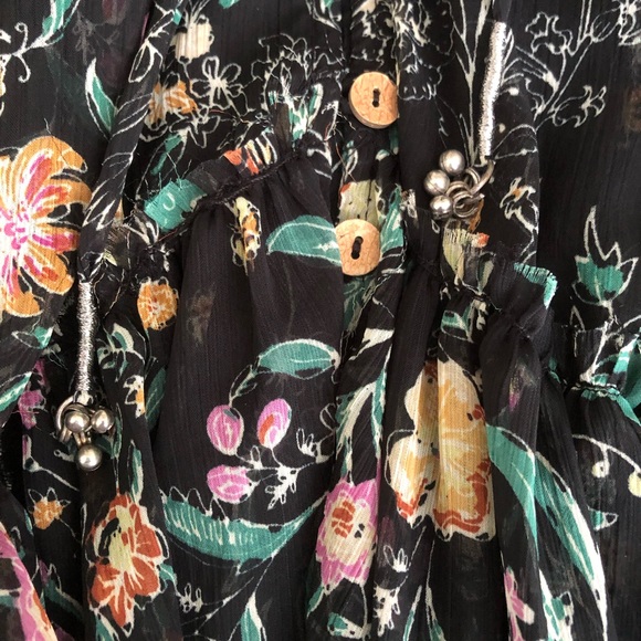 Free People Cassis Printed Chiffon Dress - Picture 8 of 13